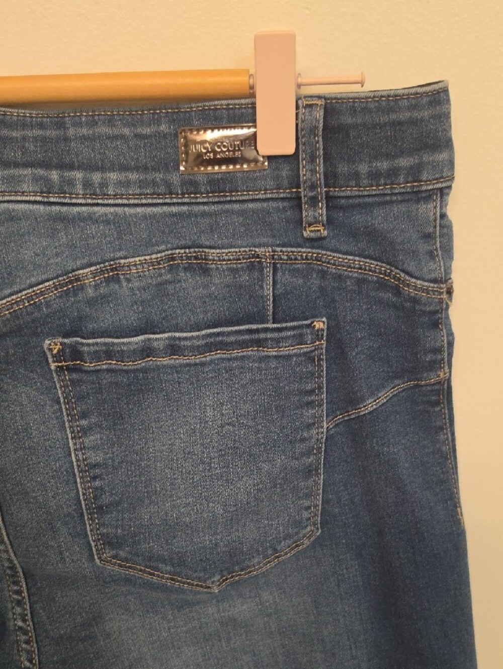 Juicy Couture Blue Ankle Crop Stretch Jeans - Picture 8 of 10